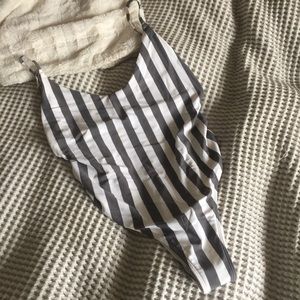 Aerie Striped One Piece Bathing Suit